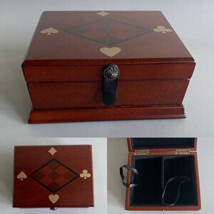 Bombay 2001 Wood Play Card Storage Box